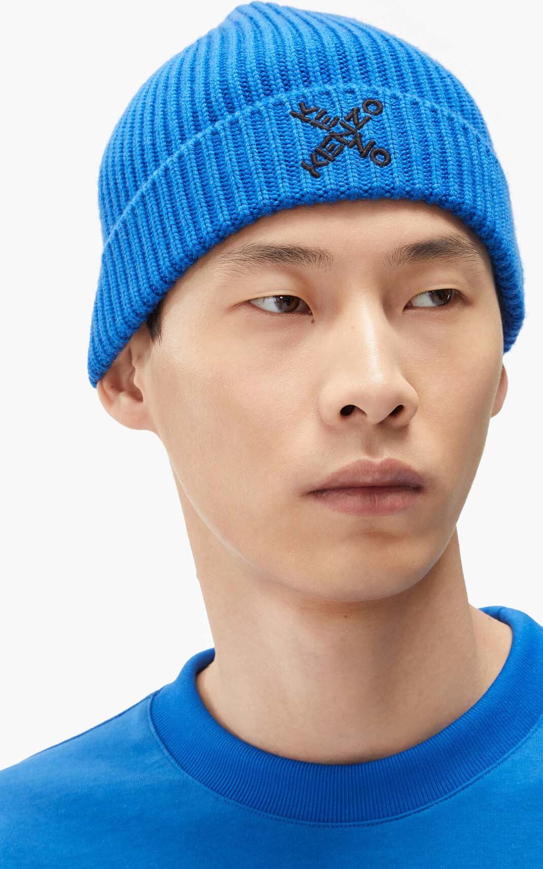 Bonnet Kenzo Homme Sport Bleu UFSPO-9746